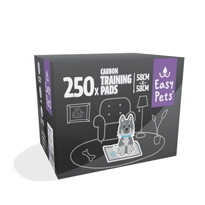 EASYPETS PUPPY CARBON TRAINING PADS 58X58 CM 250 ST
