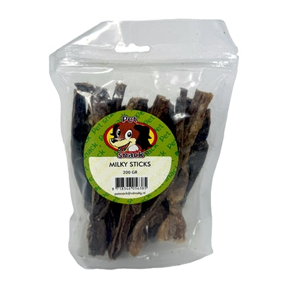 Petsnack Milky Sticks hondensnacks gedroogd 200 gr