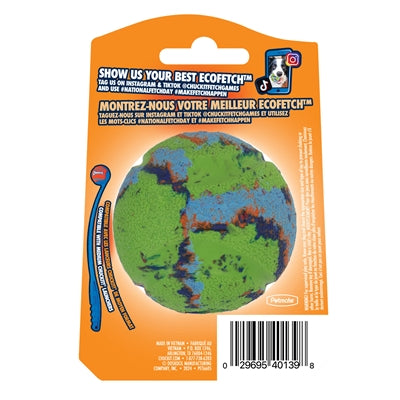 Chuckit Ecofetch Ball Gerecycled hondenspeelgoed Medium 6,4 cm