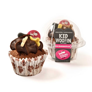 The Barking Bakery Vanilla Woofin Met Carob Glazuur hondenkoekjes