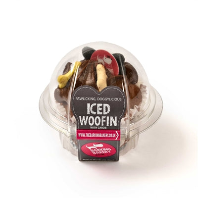 The Barking Bakery Vanilla Woofin Met Carob Glazuur hondenkoekjes