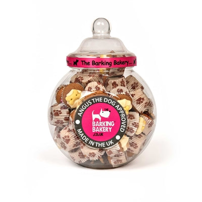 The Barking Bakery Voorraadpot Mini Iced Woofins hondenkoekjes 45 st