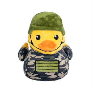 Fuzzyard Duck Commanduck Pluche hondenspeelgoed 16x15x17 cm