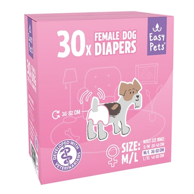 Easypets Hondenluiers Teef hondenpoepzakjes