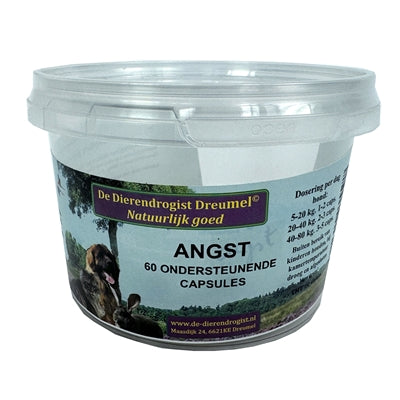Dierendrogist Bij Angst Capsules voedingssupplement hond