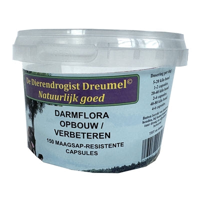 Dierendrogist Darmflora Opbouw / Verbeterend Capsules voedingssupplement hond