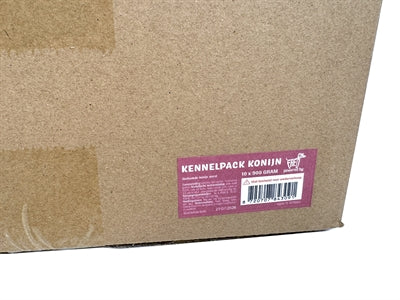 Freds Gestoomd Vers Vlees Worst Kennelpack Konijn Graan en Glutenvrij hondenvoer natvoer 10x900 gr