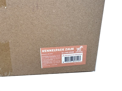 Freds Gestoomd Vers Vlees Worst Kennelpack Zalm Graan en Glutenvrij hondenvoer natvoer 10x900 gr