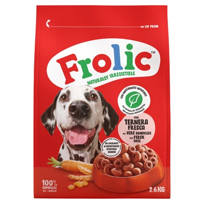 FROLIC DROOG MET RUNDVLEES 2,6 KG