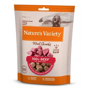 Natures Variety Freeze Dried Chunks Beef hondensnacks zacht 50 gr