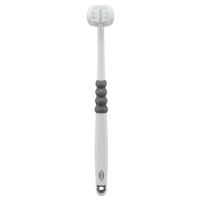 Trixie 3-KOPPIGE Tandenborstel Hond / Kat Wit / Grijs vachtverzorging 18 cm