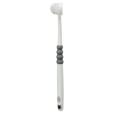 Trixie 3-KOPPIGE Tandenborstel Hond / Kat Wit / Grijs vachtverzorging 18 cm