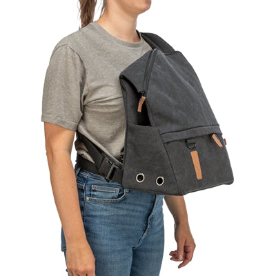 Trixie be Nordic Hondentas Rugtas Bjorn Zwart 35x20x40 cm