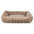 TRIXIE HONDENMAND LONNI RIBFLUWEEL HOEKIG LICHTBRUIN 65X50 CM