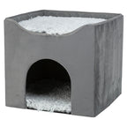 Trixie Kattenhuis Harvey Grijs-wit / Zwart kattenmand 38x38x38 cm