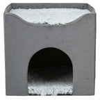 Trixie Kattenhuis Harvey Grijs-wit / Zwart kattenmand 38x38x38 cm