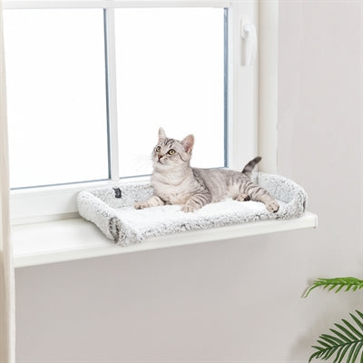 Trixie Ligmat Calida Voor Vensterbank Warmtereflecterend Wit-grijs kattenmand 60x25 cm