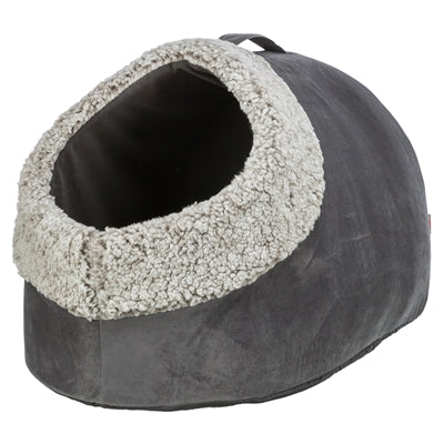 TRIXIE KATTENMAND IGLO CALIDA WARMTEREFLECTEREND GRIJS-WIT / ZWART 50X30X35 CM