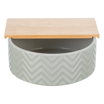 Trixie Zandbad Met Platform Muizen / Hamsters Keramiek / Hout verzorgingsproduct 20x20 cm 21x8 cm
