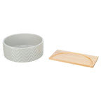 Trixie Zandbad Met Platform Muizen / Hamsters Keramiek / Hout verzorgingsproduct 20x20 cm 21x8 cm