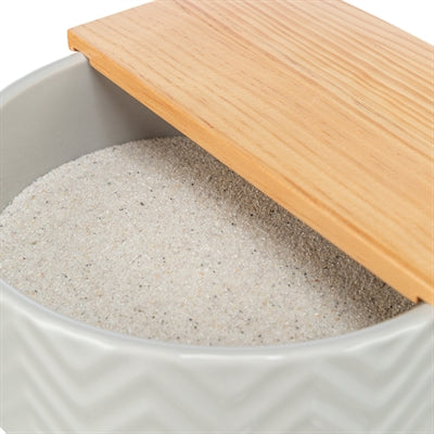 Trixie Zandbad Met Platform Muizen / Hamsters Keramiek / Hout verzorgingsproduct 20x20 cm 21x8 cm