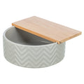 TRIXIE ZANDBAD MET PLATFORM DEGOES / HAMSTERS KERAMIEK / HOUT 24X24 CM 25X9 CM