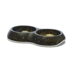Savic Voerbak Delice Dubbel Marble Zwart / Goud kat 26x15,5x4 cm 2x200 ml