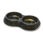 Savic Voerbak Delice Dubbel Marble Zwart / Goud kat 26x15,5x4 cm 2x200 ml