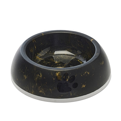 Savic Voerbak Delice 3 Marble Zwart / Goud hond 26x26x8 cm 1,2 ltr