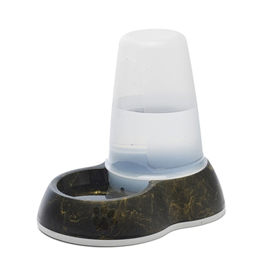 Savic Drinkbak Loop Marble Zwart / Goud voerbak hond