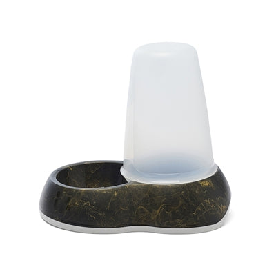 Savic Drinkbak Loop Marble Zwart / Goud voerbak hond