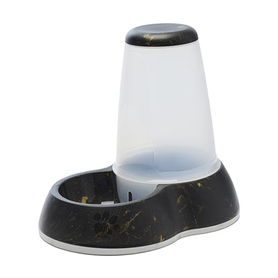 SAVIC DRINKBAK LOOP MARBLE ZWART / GOUD 32,5X22X29 CM 3 LTR