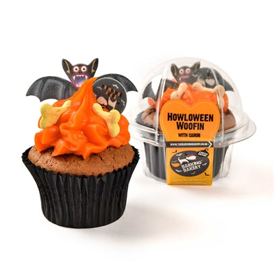 The Barking Bakery Carob Woofin Met Oranje Glazuur hondenkoekjes