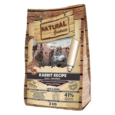 Natural Greatness Rabbit Senior / Light Mini hondenvoer droogvoer