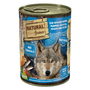 Natural Greatness Cod / Red Pepper / Pumpkin hondenvoer natvoer 390 gr