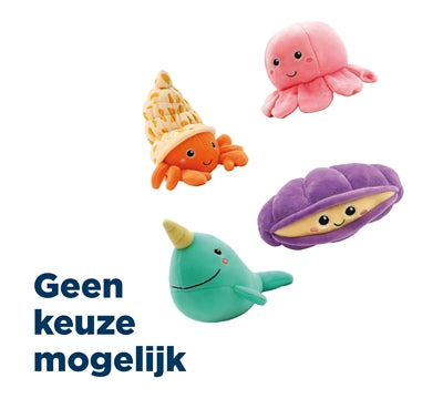 Croci Reef Dier Pluche Assorti hondenspeelgoed 7,5 cm
