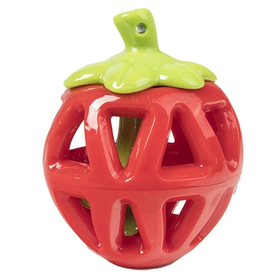 Fofos Fruity-bites Treat Dispenser Aardbei hondenspeelgoed 11x9X7 cm