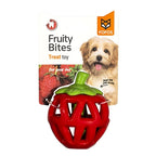 Fofos Fruity-bites Treat Dispenser Aardbei hondenspeelgoed 11x9X7 cm