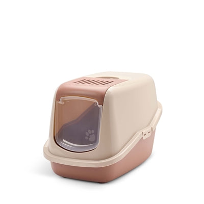 SAVIC KATTENBAK NESTOR CHAMPAGNE ROZE / TERRACOTTA 56X39X38,5 CM