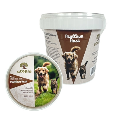 Utopia Psyllium Husk vachtverzorging hond 500 gr