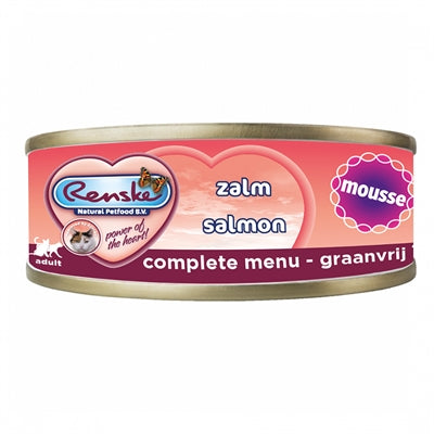 RENSKE KAT VERS BEREID MOUSSE ZALM GRAANVRIJ 24X70 GR