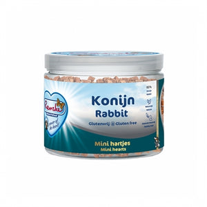 Renske Gezonde Beloning Mini Hartjes Konijn hondenkoekjes 100 gr