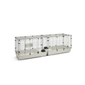 SAVIC CLUBIX 200 KNAAGDIERKOOI ZWART / LICHTGRIJS 200X50X63,5 CM