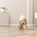 Trixie Visgraat Leer Met Touw hondenspeelgoed 43 cm
