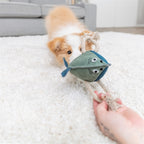 Trixie Vis Leer Met Touw hondenspeelgoed 28 cm