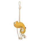 Trixie Kameleon Leer Met Touw hondenspeelgoed 45 cm