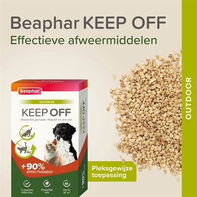 Beaphar Keep Off Granulate Kat / Hond bestrijdingsartikelen 2x200 gr