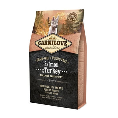 CARNILOVE SALMON / TURKEY PUPPIES LARGE BREED 4 KG
