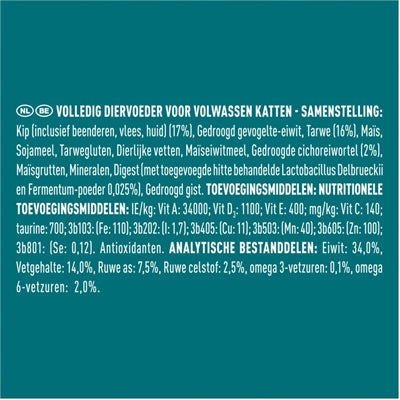 Purina One Adult Kip en Volkoren Granen kattenvoer droogvoer 7,5 kg