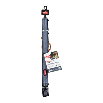 Zolux Bvk Hondenriem Trainingsriem Blauw hondenhalsband 2 Mtr x 3,5 cm